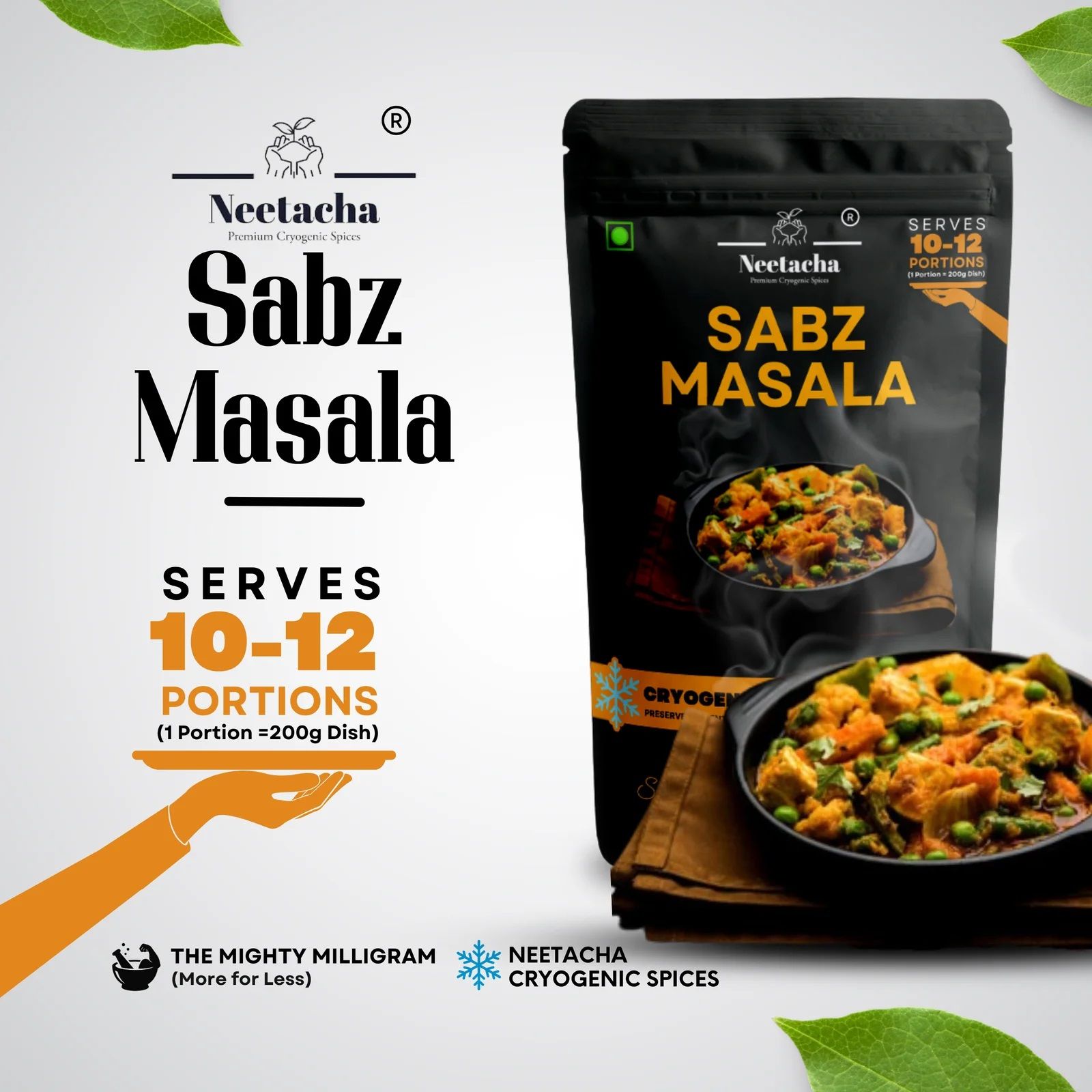 NEETACHA Premium Cryogenic Sabz Masala I 50g