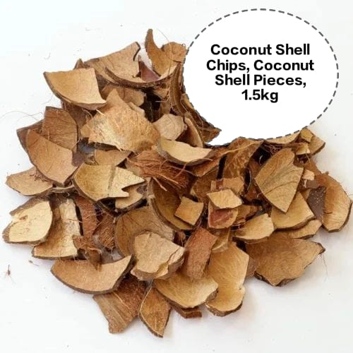 Coconut Shell Chips, Coconut Shell Pieces, Broken Coconut Shells, Copra Shell Chips, Coconut Husk Chips 1.5kg