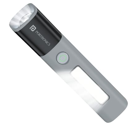 Portronics Eco Glow 2 Side LED Panel 2-Level Brightness, SOS Light Mode, 300 Lumens, Adjustable Focus