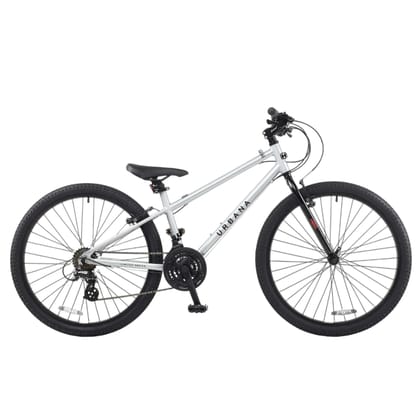 Hero Urbana Aero 26T 21 Speed Alloy Mountain Bicycle for Adults | Silver | Rigid | V Brake | Alloy Frame : 14 Inches | Light-Weight | Rider Height : 5ft 0" - 5ft 8"