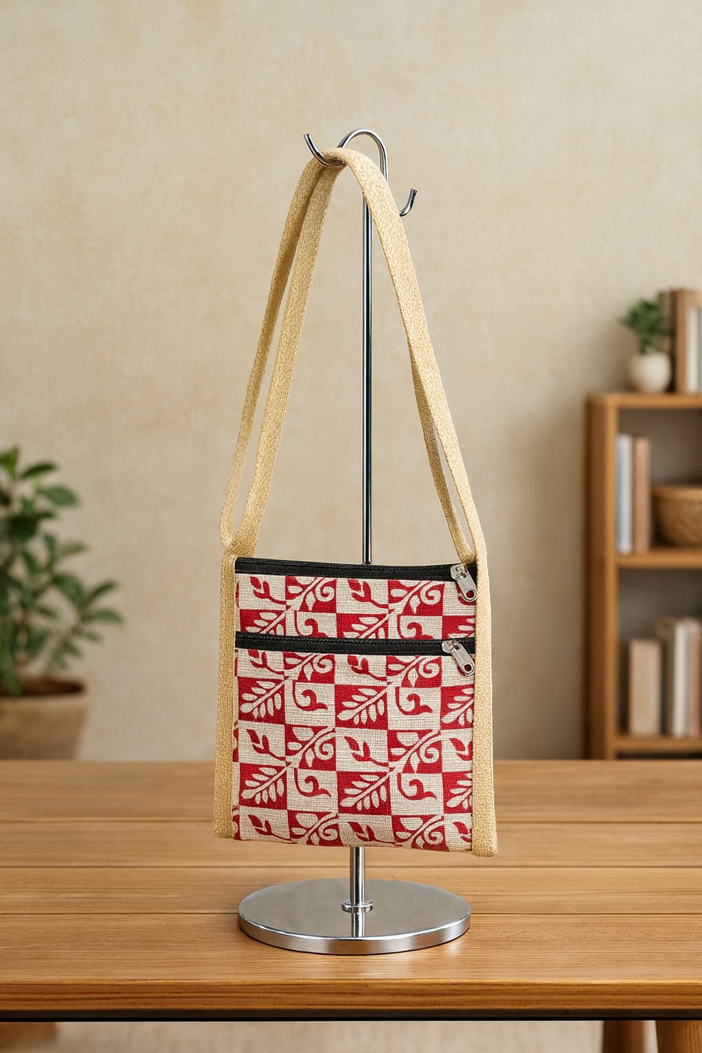 EcoWeave Compact Jute Sling Bag