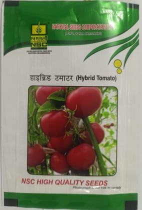 NSC Hybrid Tomato, Kashi Abhiman, 10 Gram Truthfully Labelled Seed Pouch