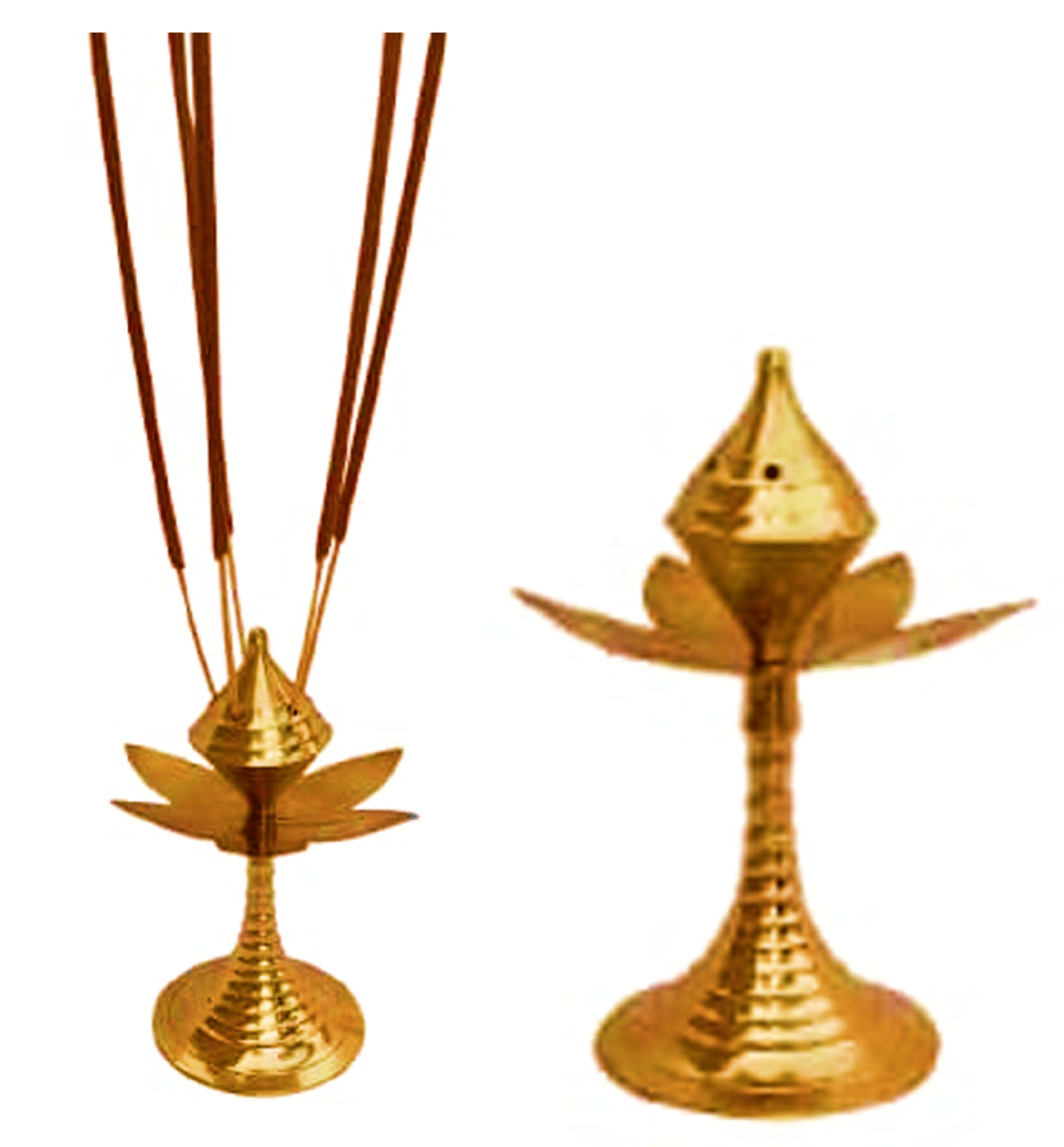 Mii Art Brass Incense Stick Holder Stand | Holder | Burner with Ash Catcher Agarbatti | Batti Stand | Plate | Dhup | Dhoop Best for Puja with 5 Holes(size-13 cm) Pack of 1pcs.
