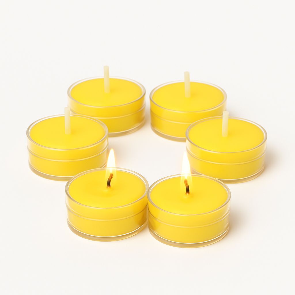 Premium Sandalwood Scented Tealight Candles – Pack of 6 (5g Each) | EYA Garden