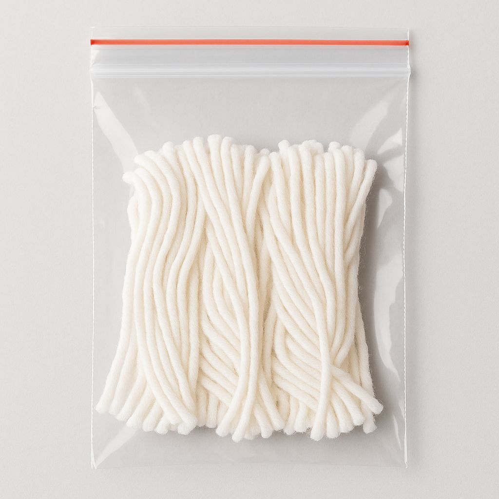 Pure Cotton Diya Wicks – 3 Inch Long Batti (100 Pieces) for Puja & Aarti