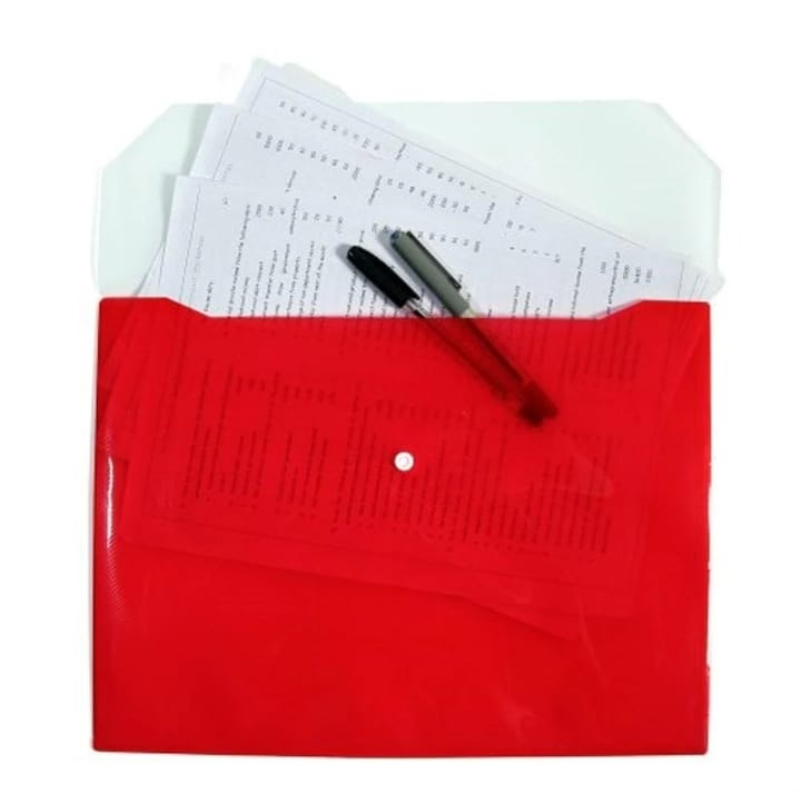Button File with one side packet( pack of 5pcs)