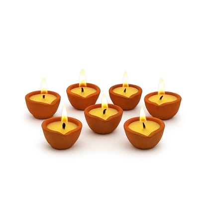 Pure Ghee Diya – 35 Pieces | Ready-to-Use Clay Lamps for Pooja & Aarti