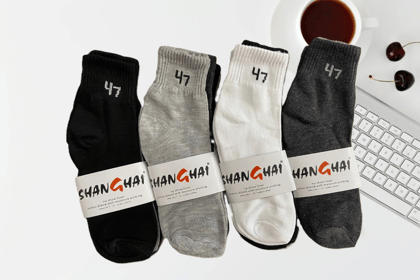 Cotton Blend Ankle-Length Socks (Pack of 4)