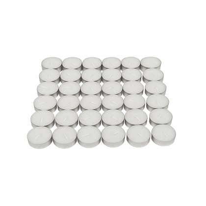 White Unscented Tealight Candles – 50 Pieces | 2g Each | Long-Burning