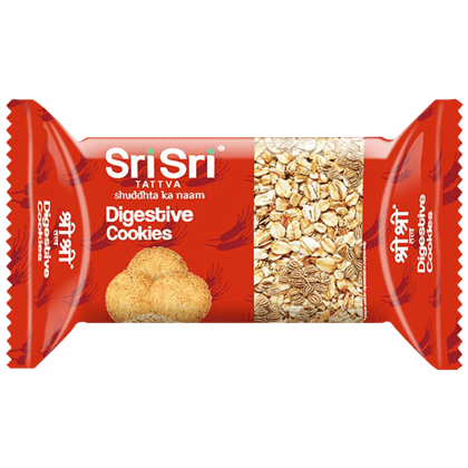 Sri Sri Tattva Digestive Cookies - Teatime Snack, For Diet Conscious, 50 g