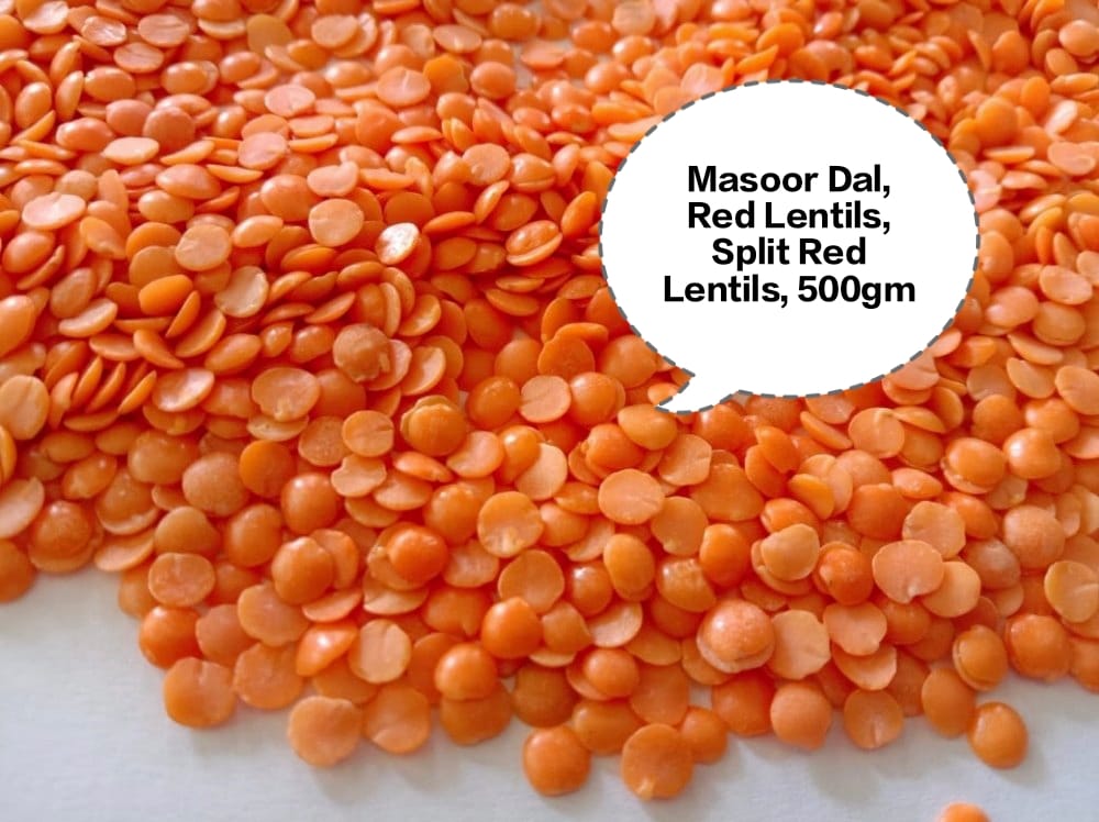 Masoor Dal, Red Lentils, Split Red Lentils, Dhuli Masoor Dal, Malka Masoor 500gm