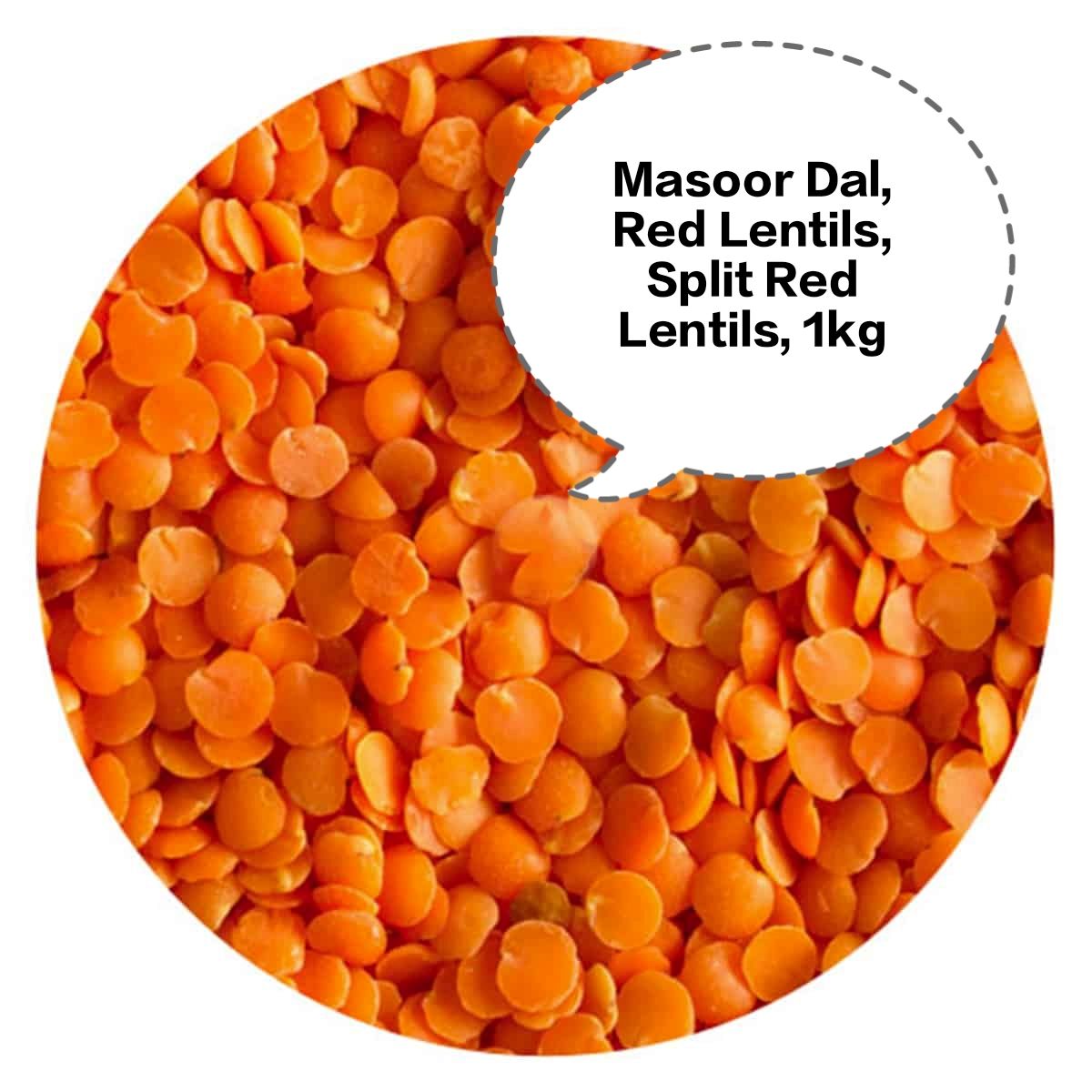 Masoor Dal, Red Lentils, Split Red Lentils, Dhuli Masoor Dal, Malka Masoor 1kg