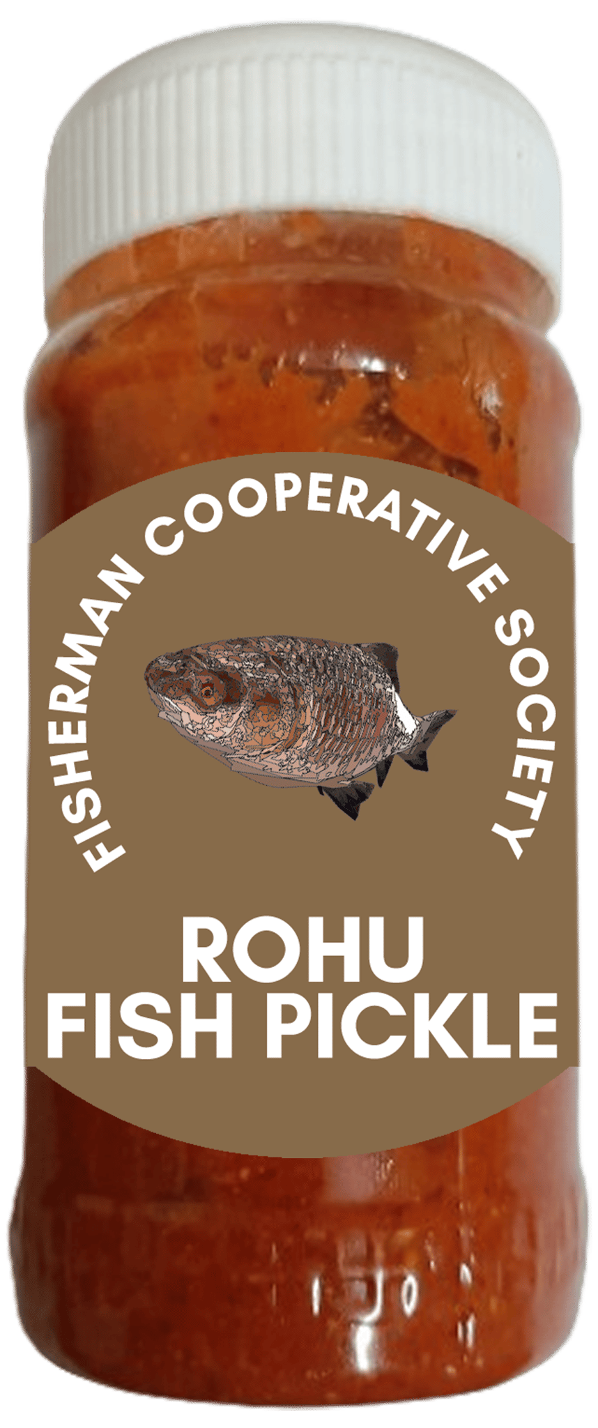 Rohu Fish Pickle | 250gm | Fresh & Spicy | Hygienically Packed. | No Preservatives | 100% Natural