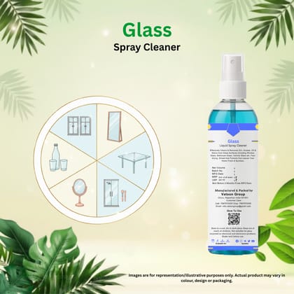 Glass Cleaner Spray | Removes Fingerprints, Dust, Smudges & Watermarks | Quick Shine for Windows, Mirrors, Screens, Table Tops | 100ml
