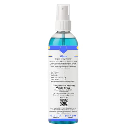 Glass Cleaner Spray | Removes Fingerprints, Dust, Smudges & Watermarks | Quick Shine for Windows, Mirrors, Screens, Table Tops | 100ml