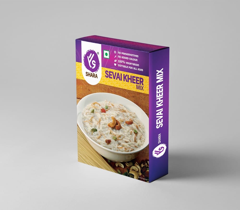 Shara Sevai Kheer Mix (125g) | Traditional Vermicelli Pudding Mix with Cardamom | Ready-to-Cook Indian Dessert