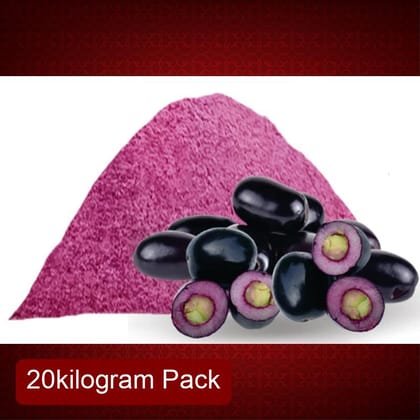 Pure Jamun Fruit Powder (20kg) | Spray Dried Black Plum Powder | Nutritional Additive for Wellness Drinks