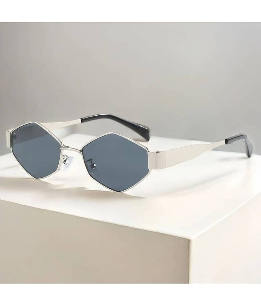 mahek accessories Silver Oval Sunglasses ( Pack of 1 )