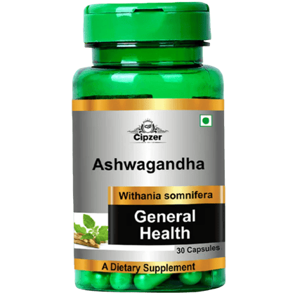 Cipzer Ashwagandha (60 Capsules): Your Natural Powerhouse for Stress Relief and Rejuvenation