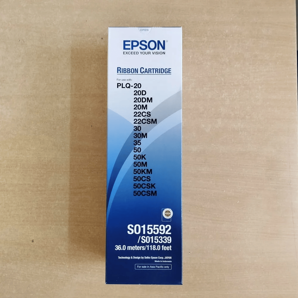 Epson PLQ 20/PLQ 30/PLQ 35,PLQ 50Ribbon Cartridge For Passbook Printers - S015339 