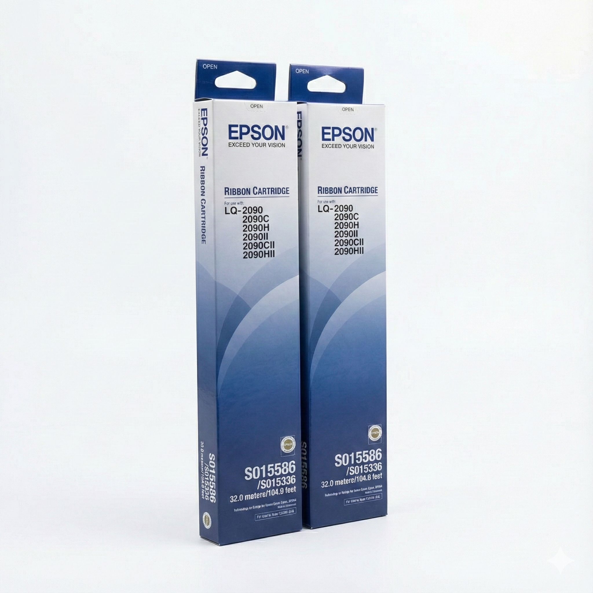 Epson  LQ-2090 Ribbon Cartridge (S015586 / S015336) Printer For LQ-2090, LQ-2090II & 2090H Series Printers [PACK OF 2]