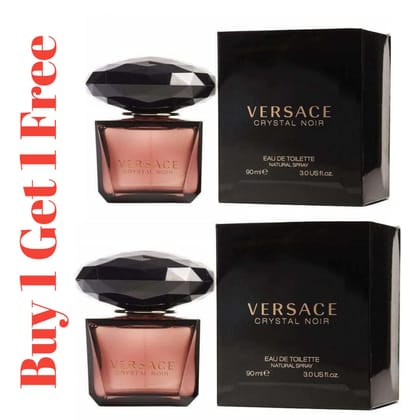 Versace Crystal Noir Eau De Toilette 90ml – Elegant, Sensual Women’s Perfume Buy 1 Get 1 Free Perfume