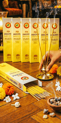 Pia Creations SNIGDHA Premium Quality Incense Sticks ( 180 Gm, Pack of 6 )