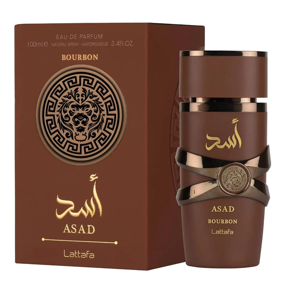 Lattafa Asad Bourbon Eau De Parfum for Men – Long Lasting Warm & Woody Perfume (100ml)