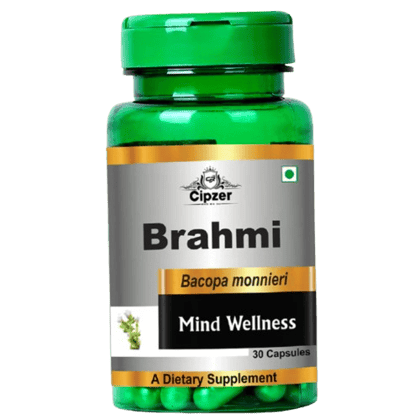 Cipzer Brahmi (30 Capsules): Natural Brain Health & Cognitive Booster