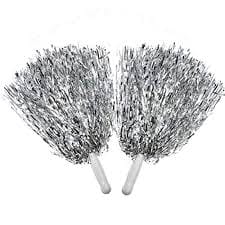 Nawani Pom Pom for Cheerleaders Silver 1 pair