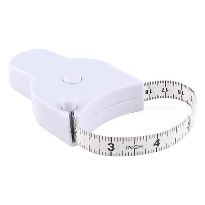 Body Measuring Tape with Lock Pin & Retractable Button | 150cm/60 Inch Measuring Tape for Fitness, Weight Loss, Tailoring & Sewing (Durable ABS Body)