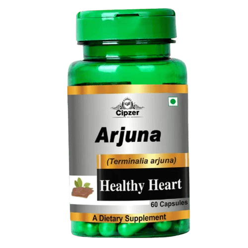 Cipzer Arjuna (60 Capsules): Natural Ayurvedic Support for Cardiovascular Wellness & Heart Strength