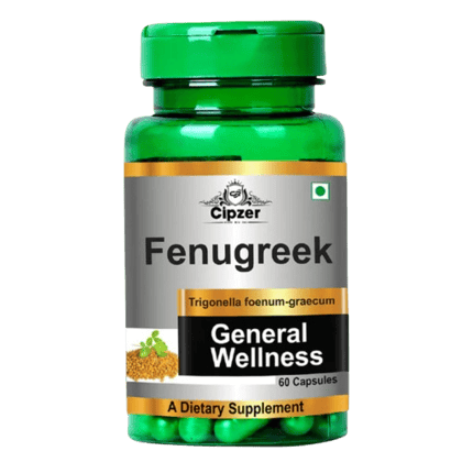 Cipzer Fenugreek (30 Capsules): Natural Support for Blood Sugar, Digestion, and Hormonal Balance