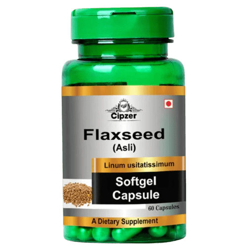 Cipzer Flaxseed Soft Gel (30 Capsules): For Heart, Digestion & Immunity 