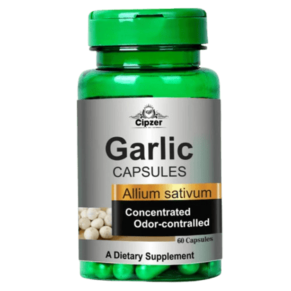 Cipzer Garlic SoftGel (30 Capsules): Heart, Immunity & Cholesterol Support with Natural Allicin