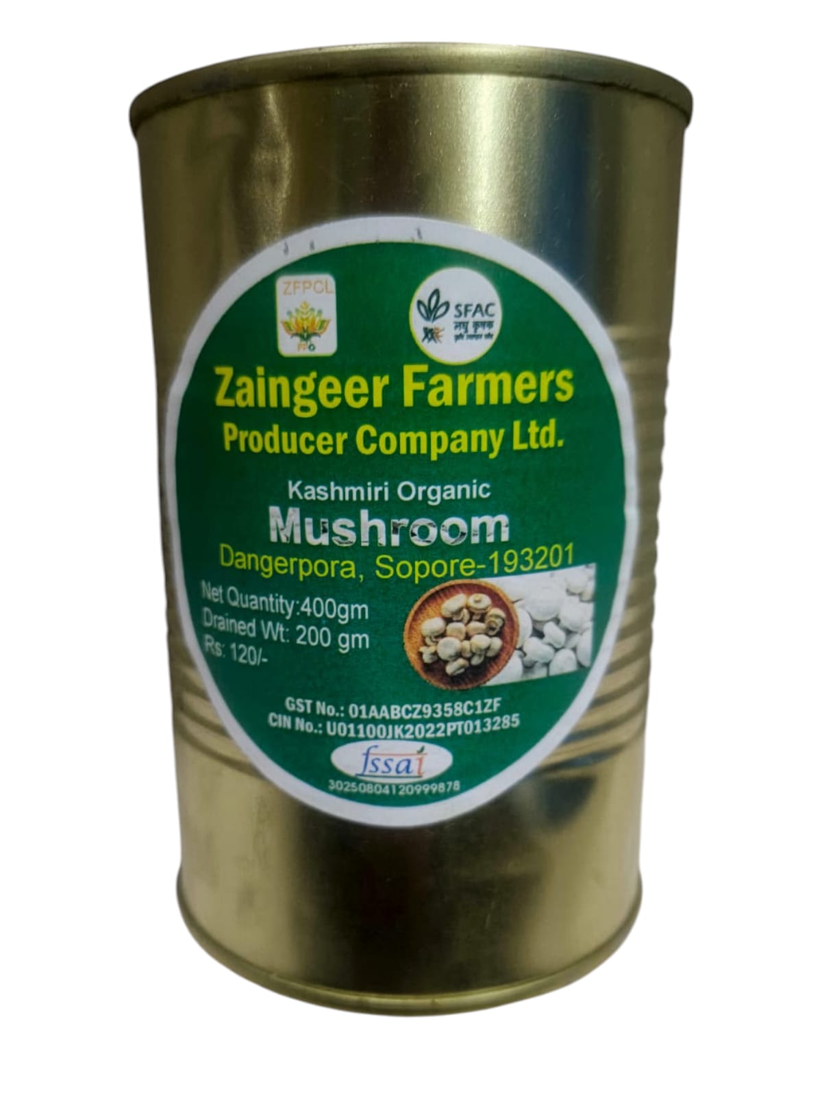 Kashmiri Organic Mushroom - Dangerpora, Sopore - 400gm