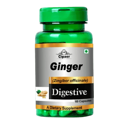Cipzer Ginger (30 Capsules): Natural Digestive & Immune Support -  For Optimal Wellness