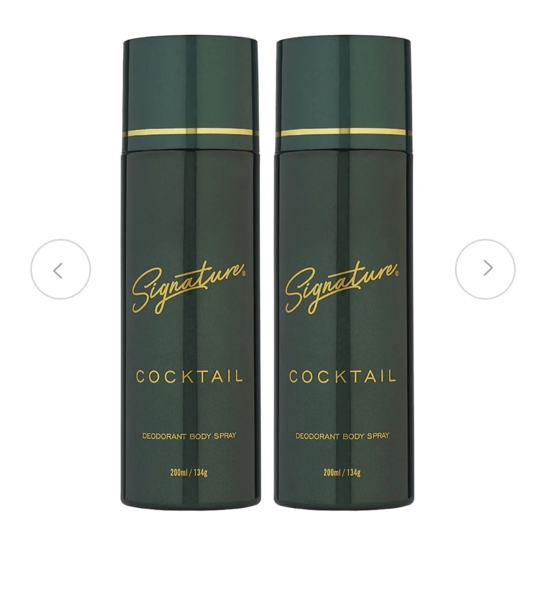 Signature Cocktail Deodorant Body Spray - Long-lasting (Pack of-2)