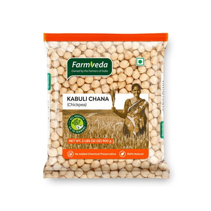 Farmveda Kabuli Chana (White Chickpeas) - 900g