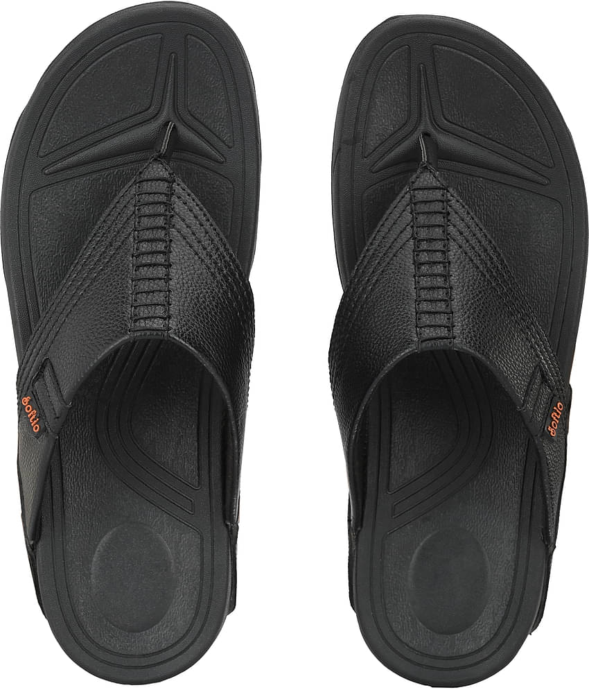 softio - Black Men's Thong Flip Flop