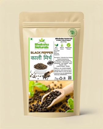 Premium Black Pepper (50g×2) + Cloves Laung (50g×2) | 200g Fresh Spices Combo | Strong Aroma | Handpicked Kali Mirch & Laung for Cooking & Masala