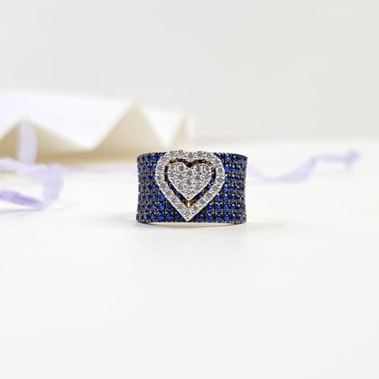 Ben Silver Moissanite Fashion Ring | 22KT Gold Vermeil-13 / Yellow Gold