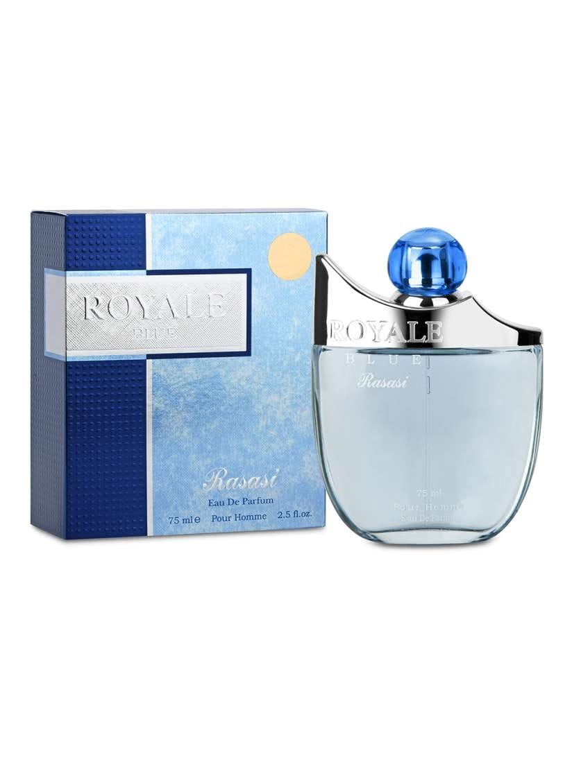 Rasasi Royale Blue Eau de Parfum for Men โ 75 ml | Fresh Aquatic Long Lasting Fragrance
