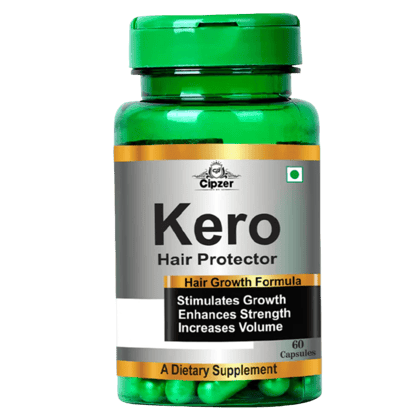 Cipzer Kero Hair Protector (30 Capsules): Advanced Keratin & Biotin Formula for Strong, Luxurious Hair