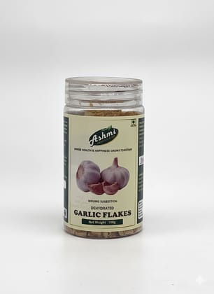  Dehydrated Garlic Flakes 100g - No Additives, Non-GMO, Vegan, Gluten-Free, Paleo-Friendly