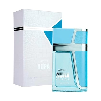 Armaf Aura Fresh Eau de Parfum for Men – 100 ml | Cool Aquatic & Clean Masculine Fragrance