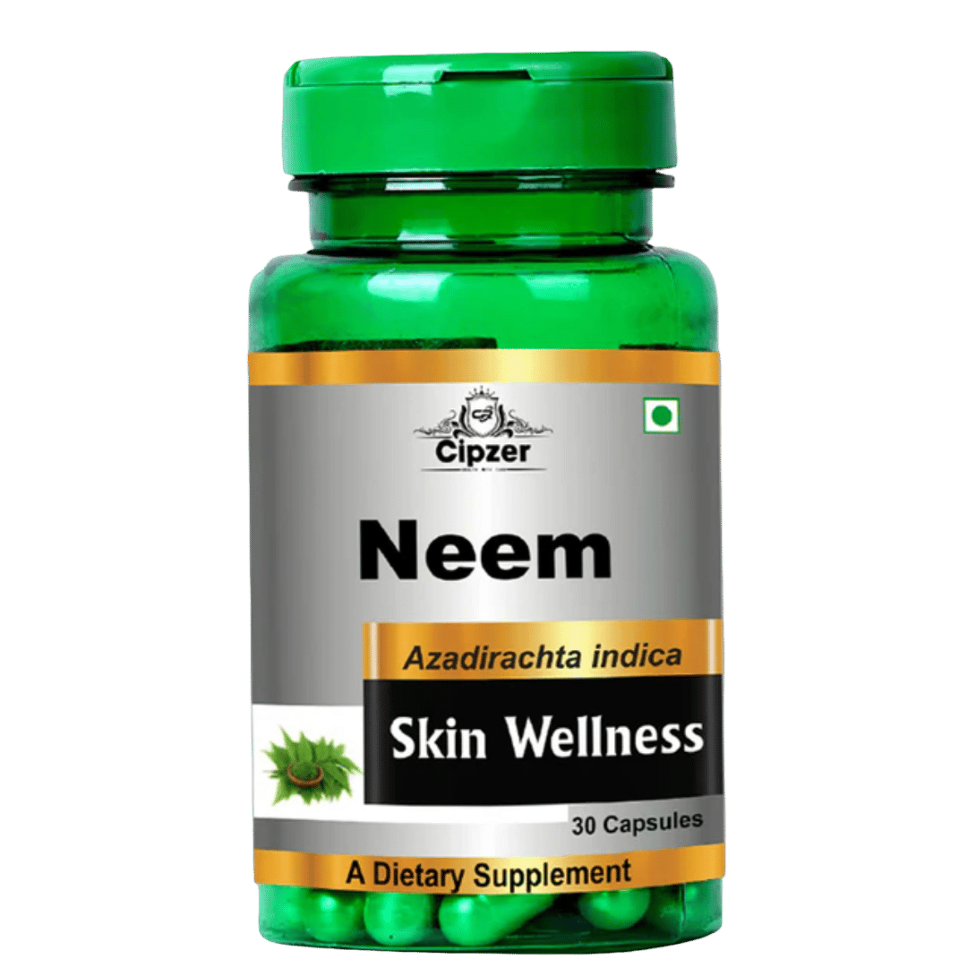 Cipzer Neem (30 Capsules): Natural Power: Purifier for Blood, Skin Health, and Immunity