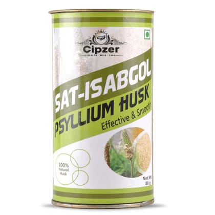 Cipzer Sat Isabgol Powder (50gm): Natural Fiber for Constipation Relief, Colon Cleanse & Digestion