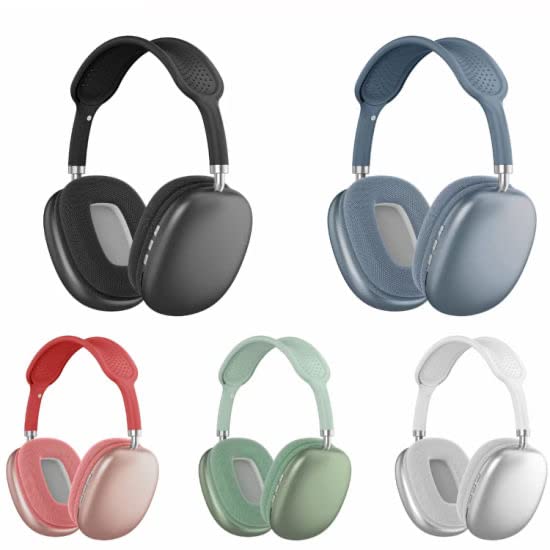 P9 Wireless Bluetooth 5.0 Over-Ear Headphones with Mic | FM Radio, TF Card Slot, 3.5mm Jack | Headset for iPhone, Android, Gym, Office & Travel (Assorted).