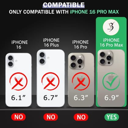 V3Deals Premium Hard Transparent Back Cover Compatible with iPhone 16 Pro Max | Military Grade Shockproof Protection | Non-Yellowing Clear PC Back | Precise Cutouts & Slim Fit (iPhone 16 Pro Max) V3Deals Premium Hard Transparent Back Cover Compatible with iPhone 16 Pro Max | Military Grade Shockproof Protection | Non-Yellowing Clear PC Back | Precise Cutouts & Slim Fit (iPhone 16 Pro Max)